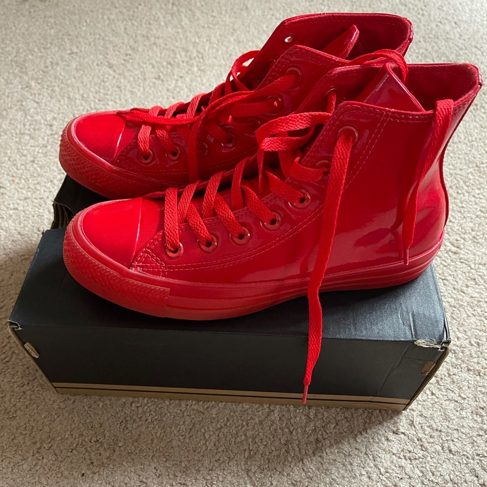 Red Hightop Converse